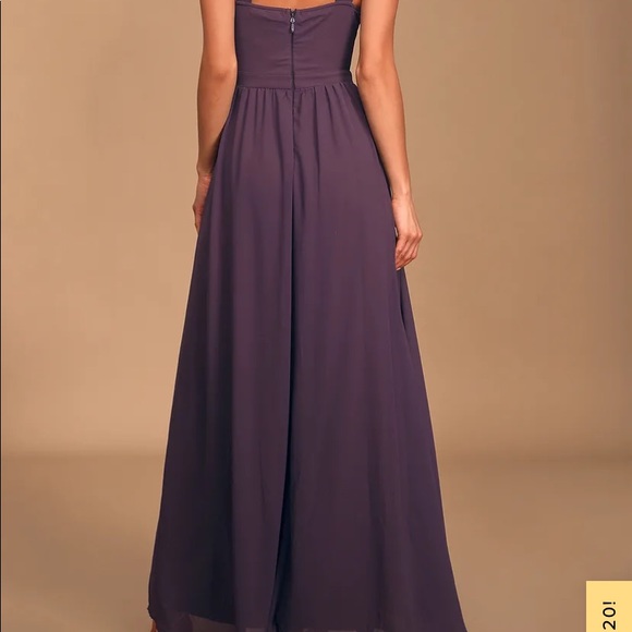 Air of Romance Dusty Purple Maxi Dress - Large - Picture 4 of 6